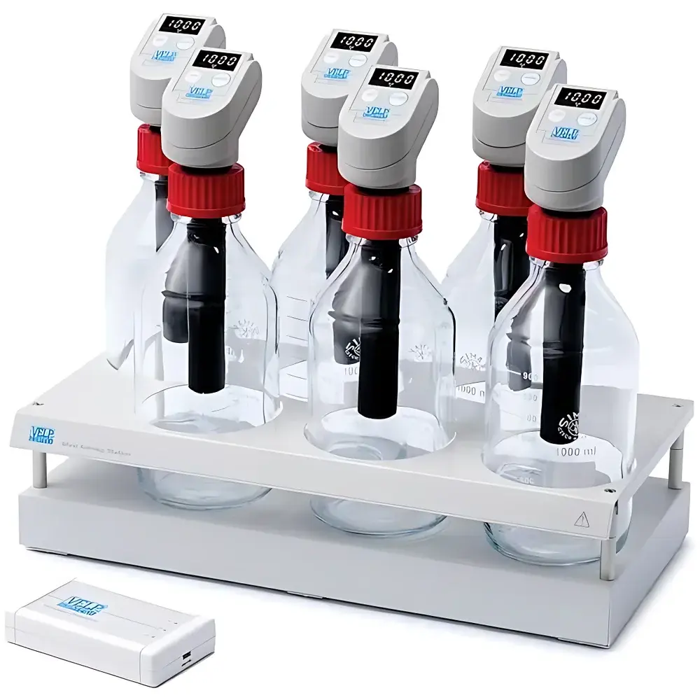 VELP 6 Maxi-BMP Respirometric Methane Potential Measurement System