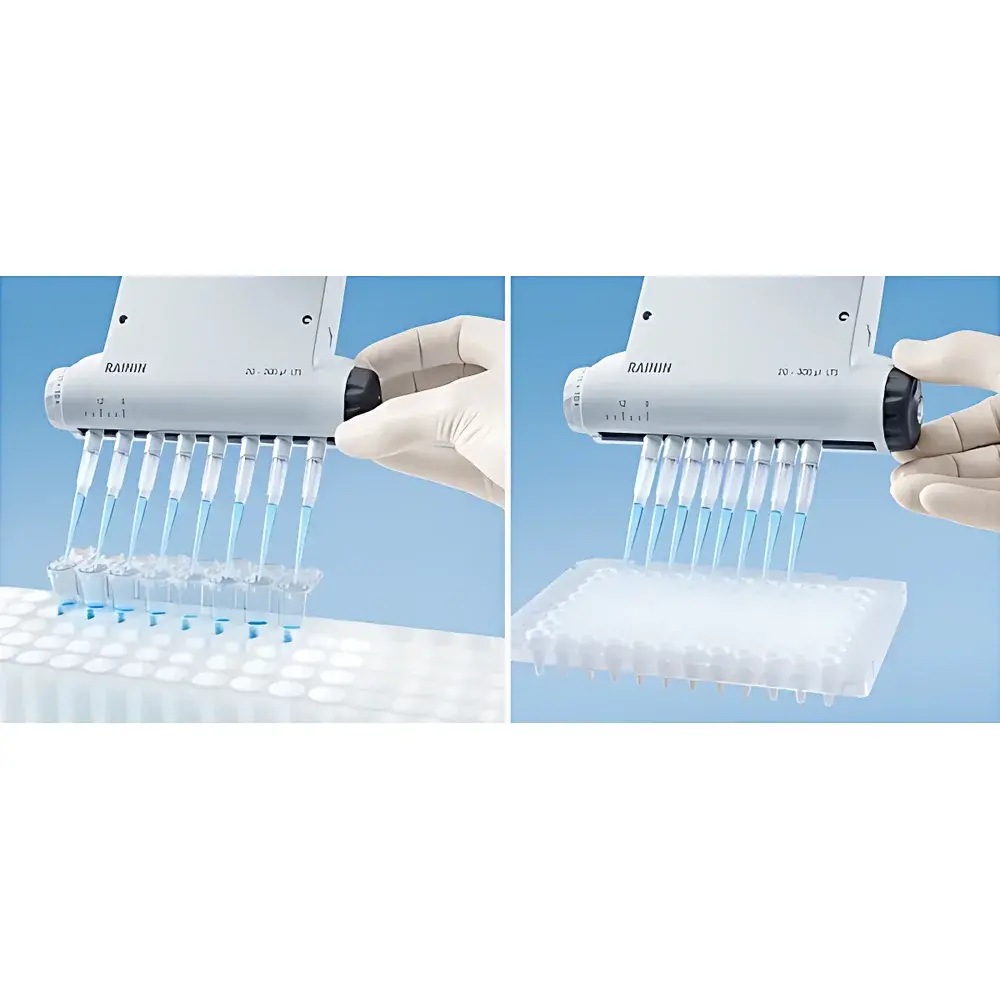 Rainin E4 XLS Adjustable Spacing Electronic Multichannel Pipette