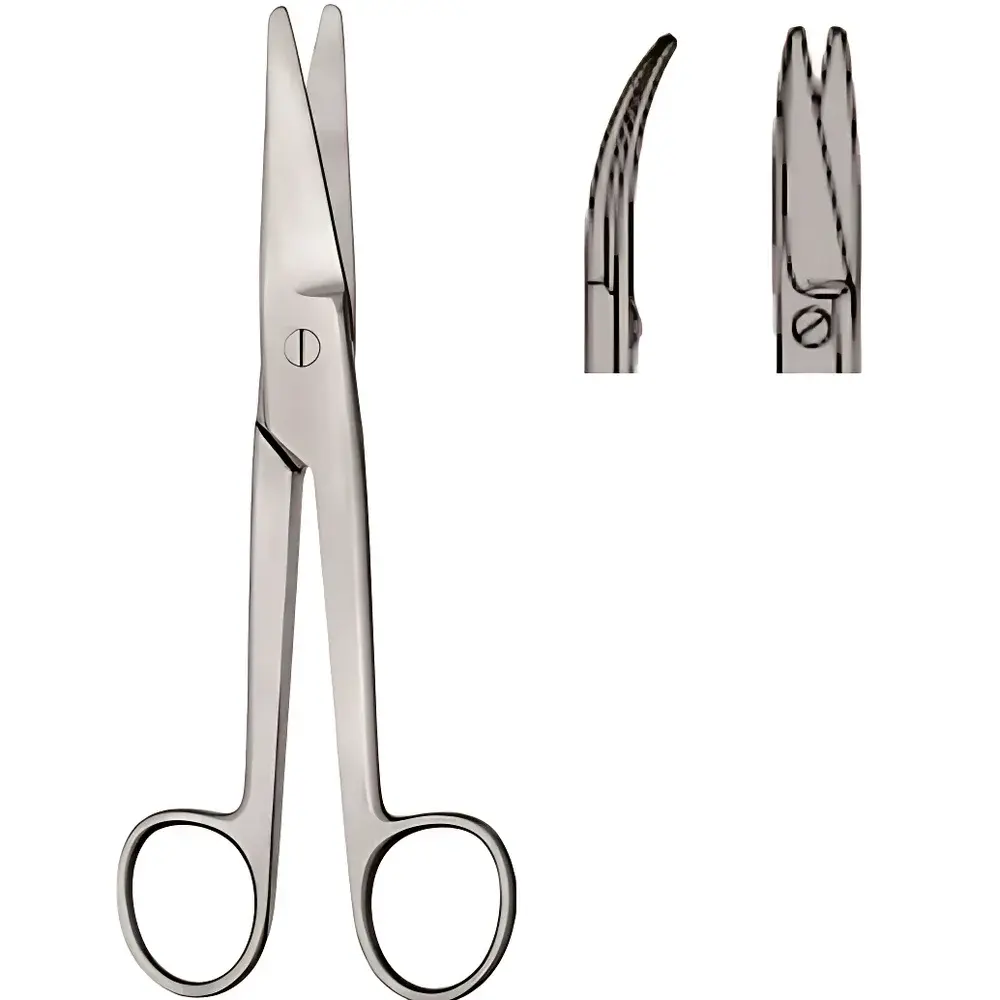 MAYO-NOBLE Wide-Profile Anatomical Scissors (Straight/Blunt–Blunt, 17 cm and Curved/Blunt–Blunt, 17 cm)