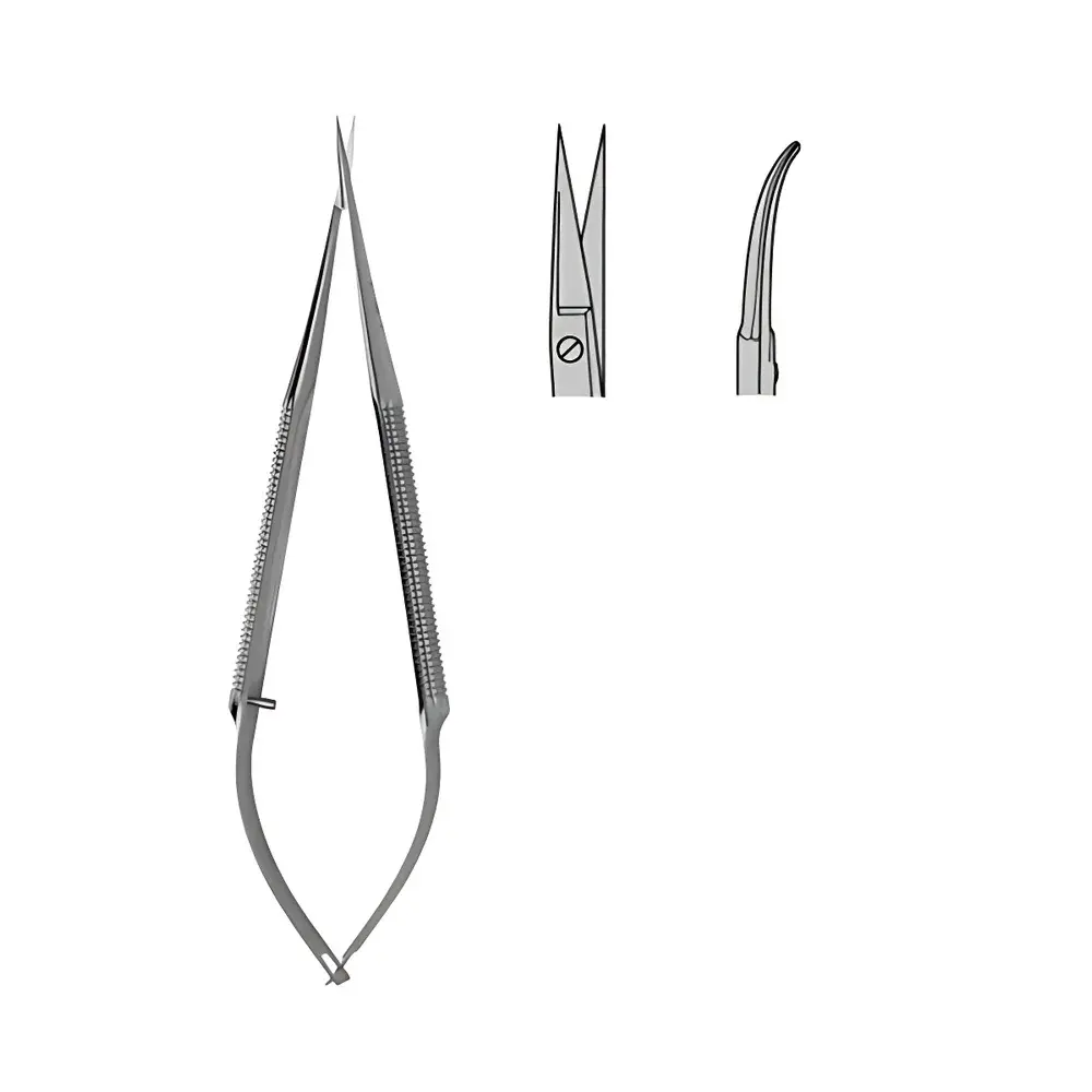 VANNAS S11014-12 & S11015-12 Micro Spring-Loaded Scissors