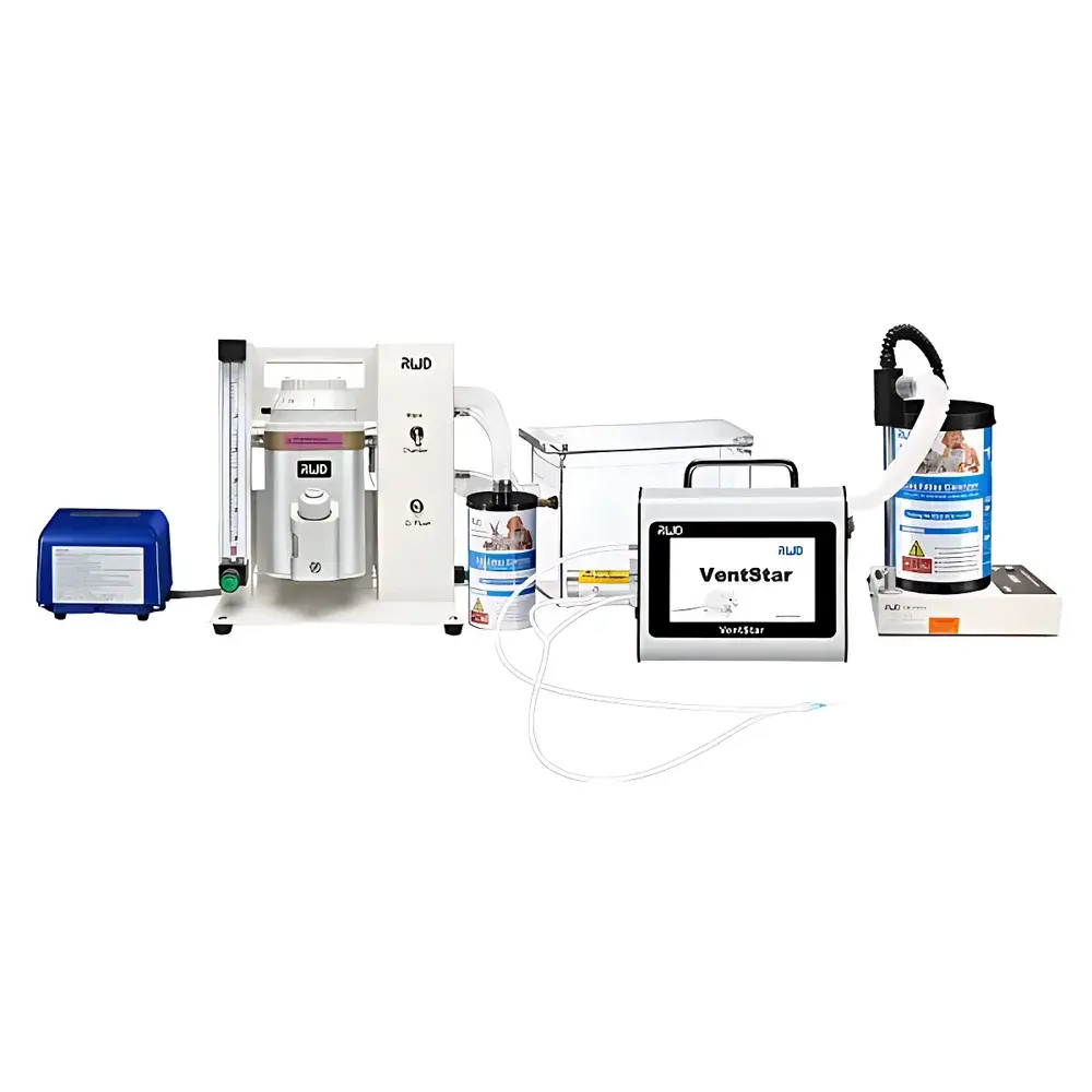 RWD Animal Anesthesia and Ventilation System for Rodents and Large Animals