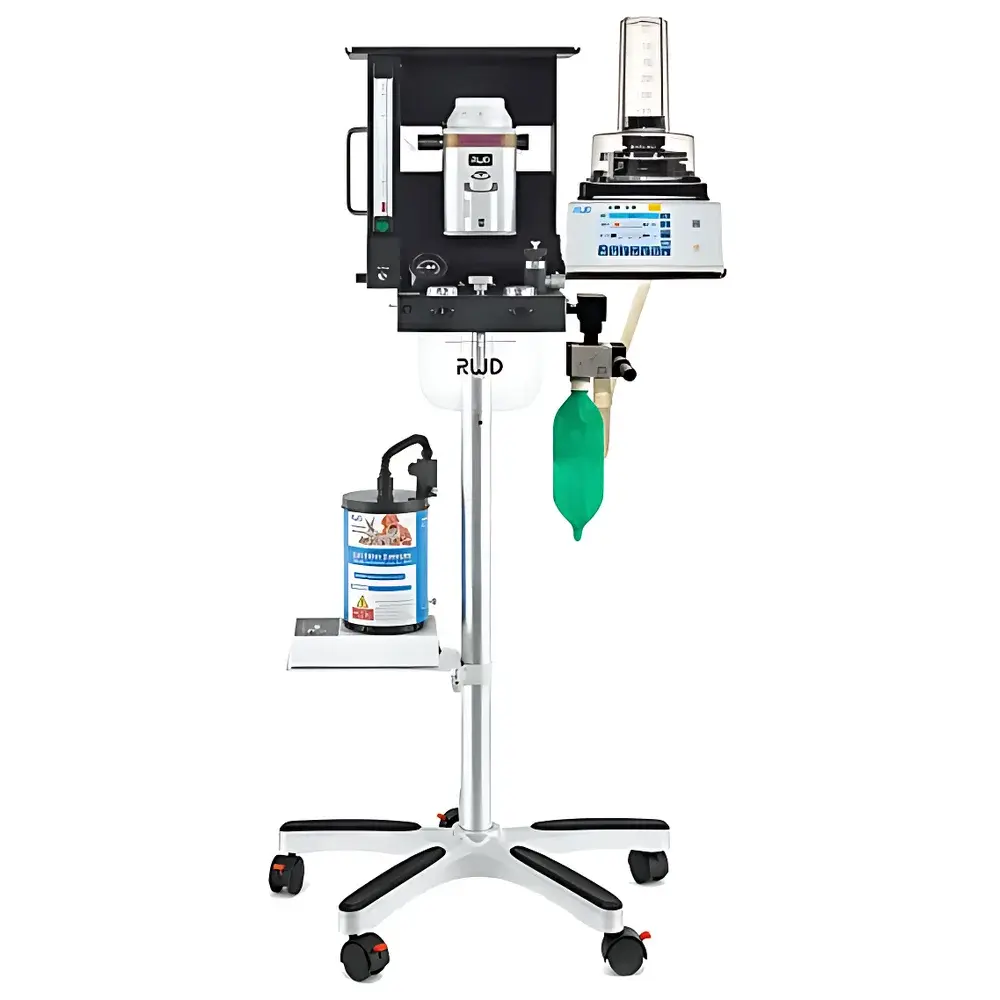 RWD Animal Anesthesia and Ventilation System for Rodents and Large Animals