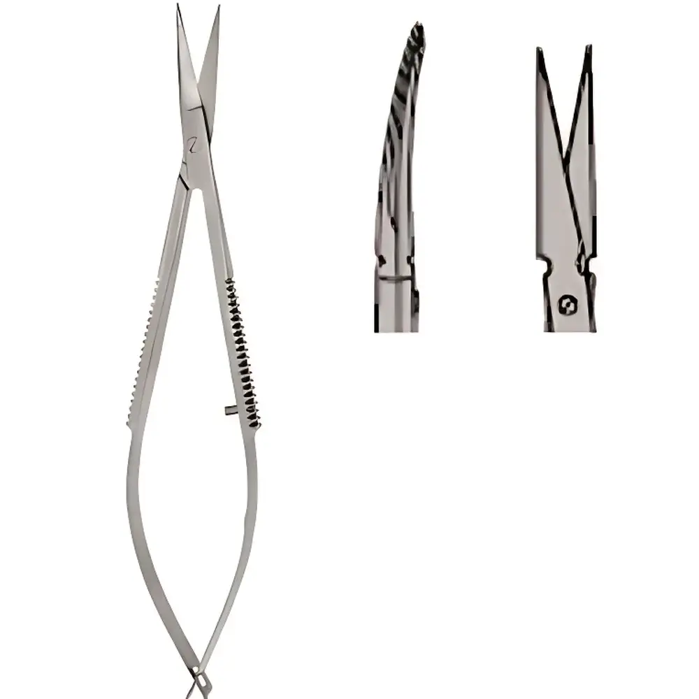 NOYES S11006-12 Straight/Tapered-Tip Spring-Handle Microscissors