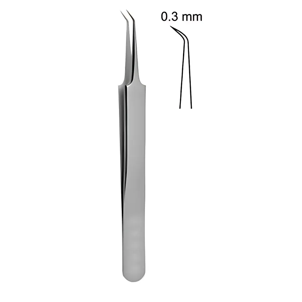 RWD F11003-11 45° Angled Fine-Tip Microforceps