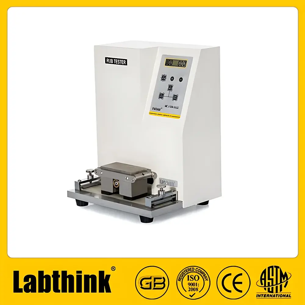 Labthink MCJ-01A Abrasion Tester for Ink Rub Resistance on Energy Labeling and Printed Surfaces