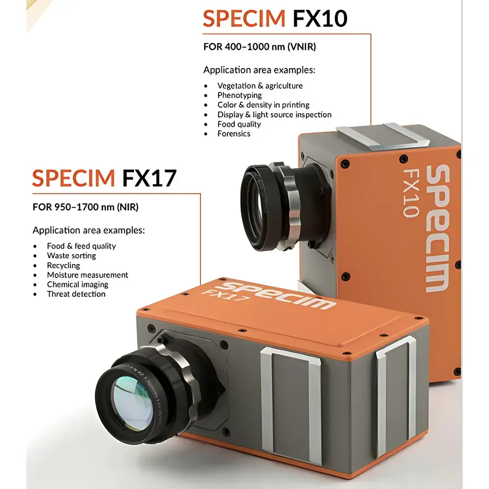 Specim FX10/FX17 Visible-Near Infrared Hyperspectral Imaging Camera