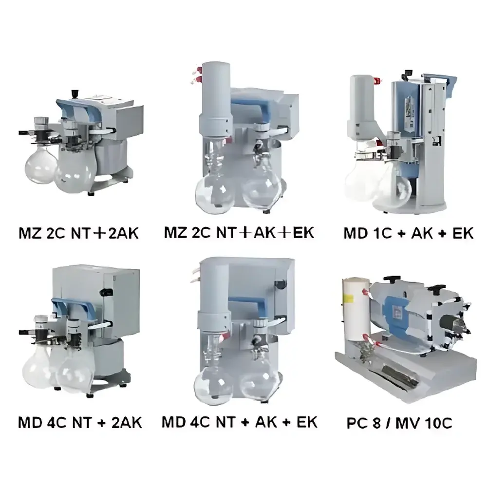 Vacuubrand Chemical Vacuum System with Gas Separation Bottles and Solvent Recovery Units