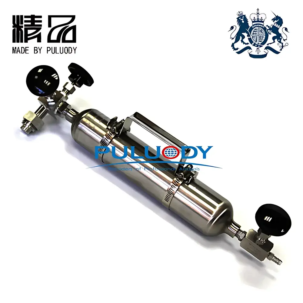 PULL 500 mL Cryogenic Sampling Cylinder with 316L Stainless Steel Construction