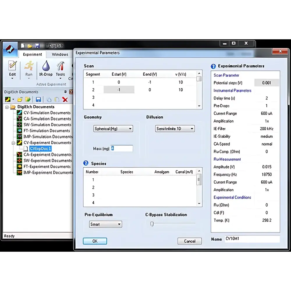Gamry DigiElch™ Electrochemical Simulation Software
