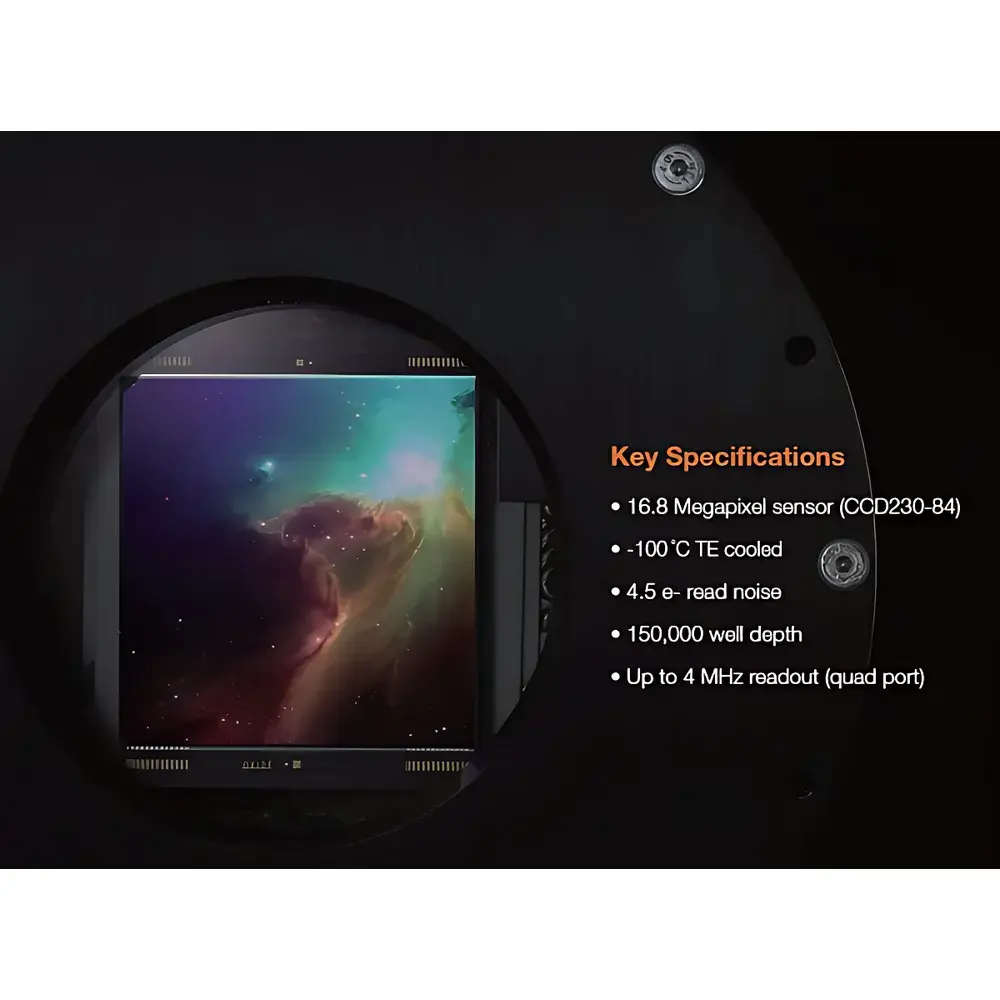 Andor iKON-XL Astronomical-Grade Large-Format Back-Illuminated CCD Camera