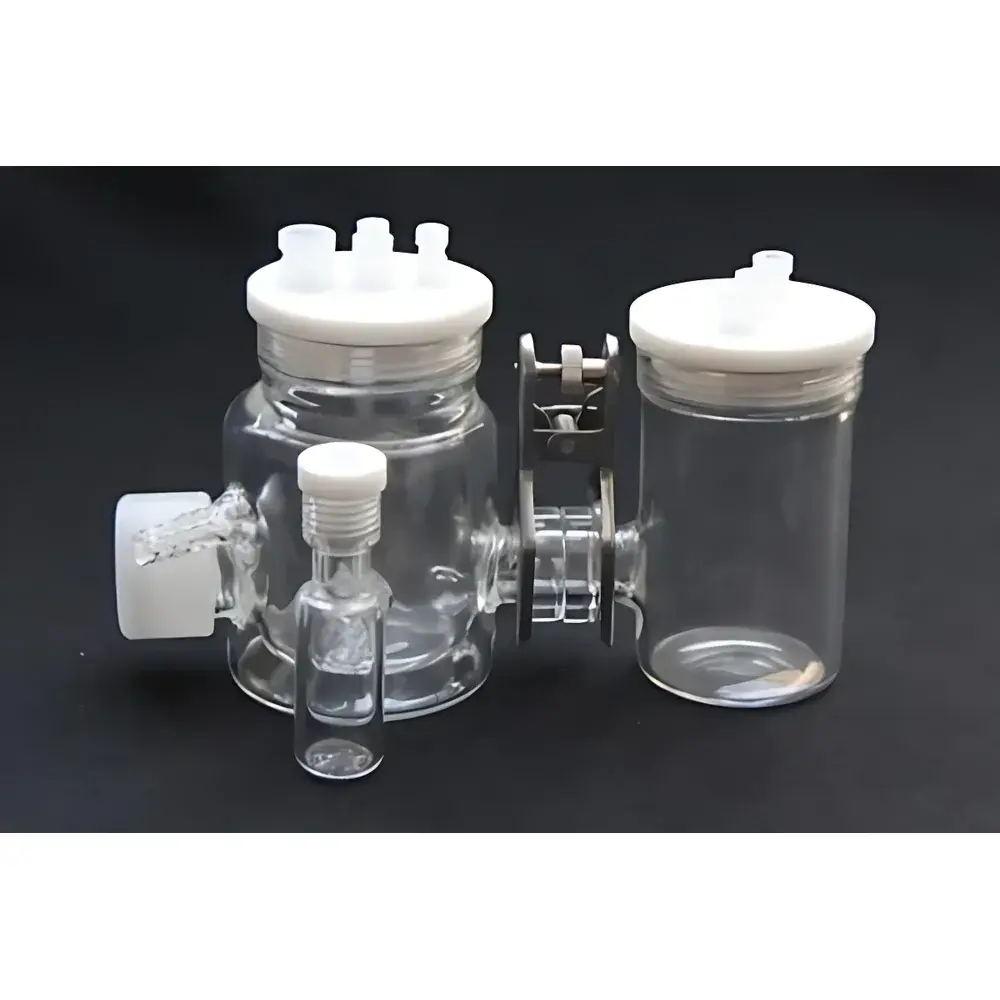 Zhongjiaojinyuan PECK10S Triple-Port Temperature-Controlled Photoelectrochemical Cell (Sealed H-Type)