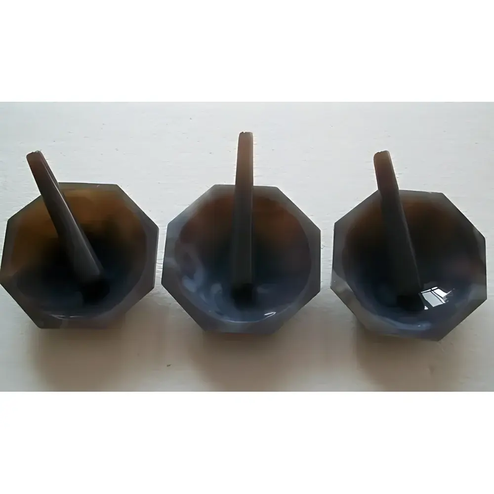 Agate Mortar by Zhongke Aobo – 40–300 mm Diameter, High-Purity Brazilian Raw Material