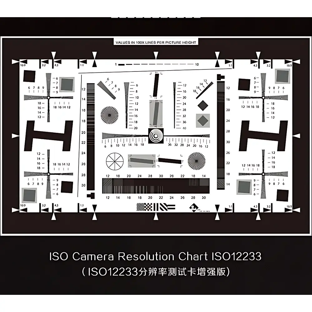 3nh NQ-10-100A ISO 12233 Resolution Test Chart