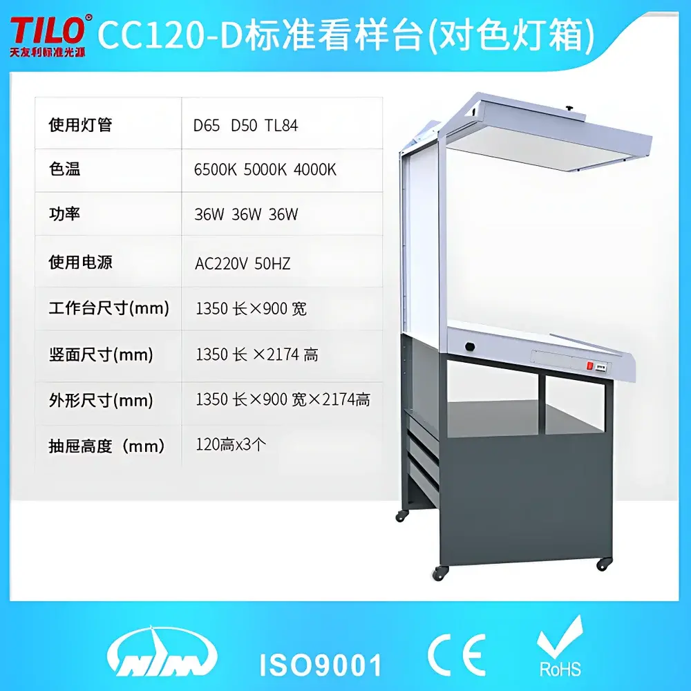 TILO CC120-D Dual-Mode Reflective/Transmissive Standard Light Booth