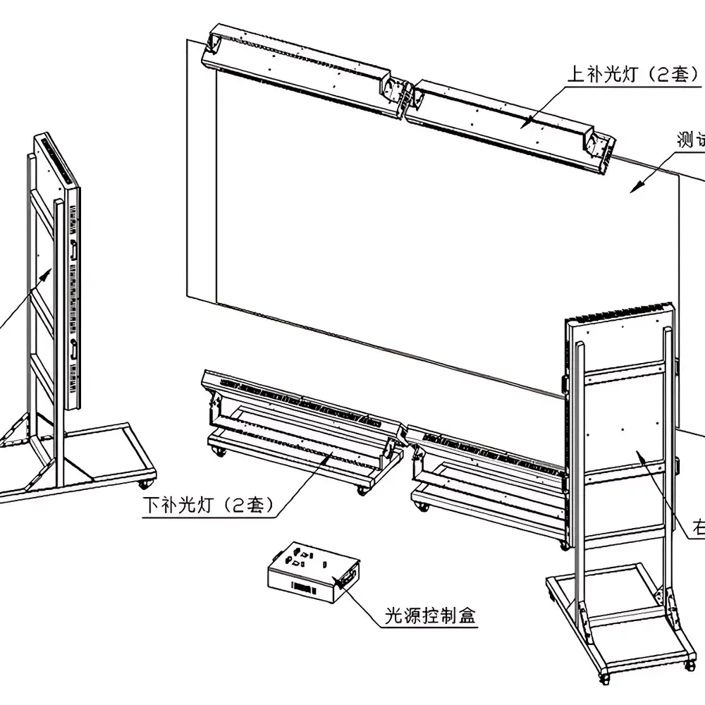 3nh T8B-X Adjustable Color Matching Light Booth for Camera Testing