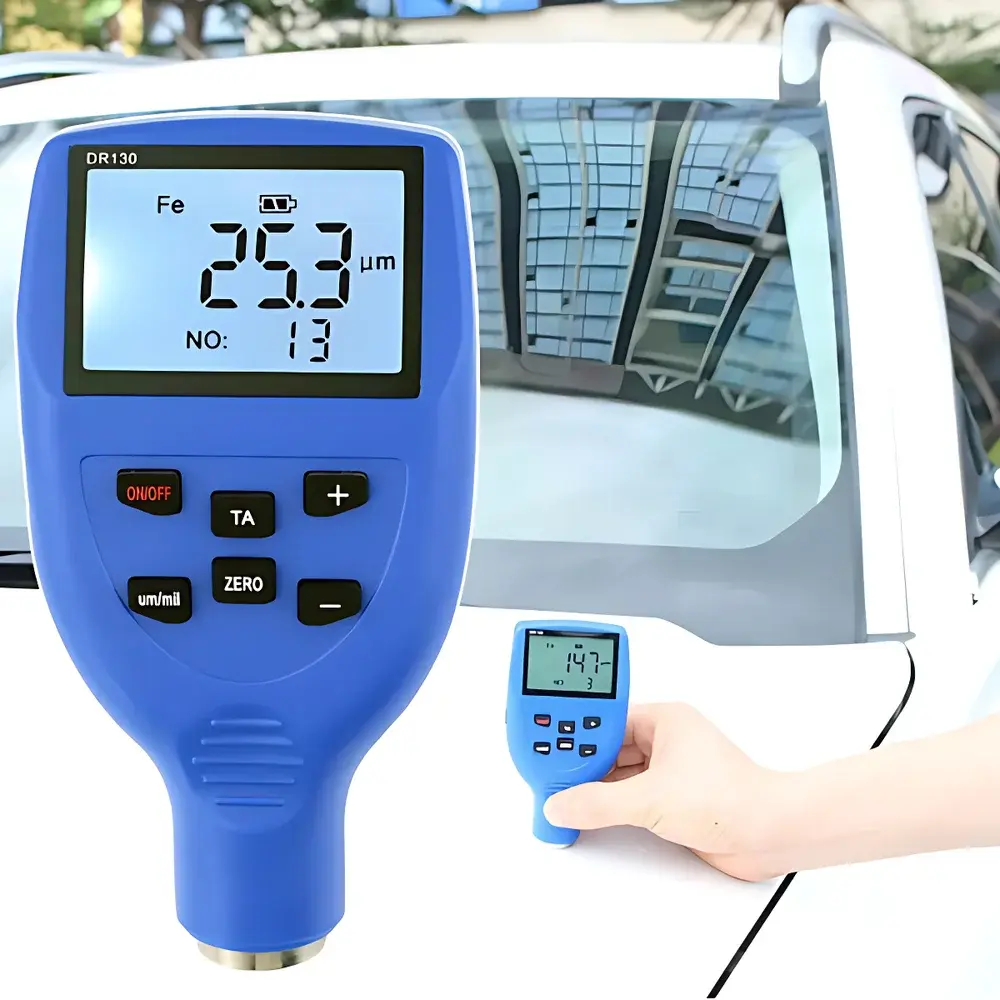 Fangyuan Instruments DR120 Coating Thickness Gauge for Electrophoretic, Enamel, Anti-Corrosion, Powder-Coated and Painted Surfaces