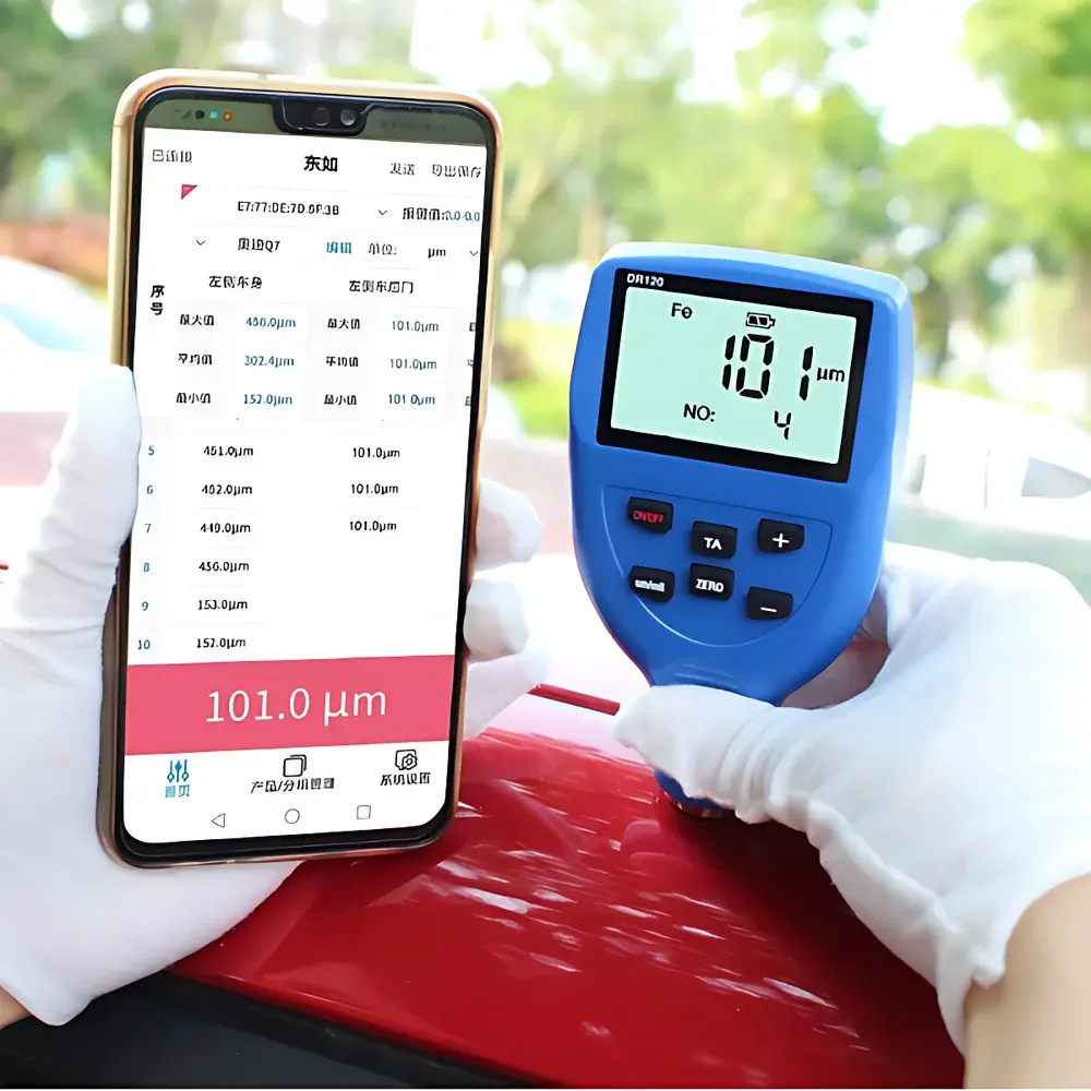 Fangyuan Instruments DR120 Coating Thickness Gauge for Electrophoretic, Enamel, Anti-Corrosion, Powder-Coated and Painted Surfaces