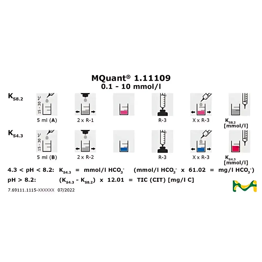 Merck Total Alkalinity Titration Test Kit