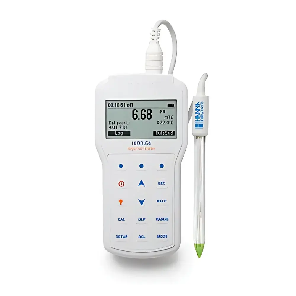 Hanna Instruments HI98164 Portable pH/mV/Temperature Meter for Yogurt Production