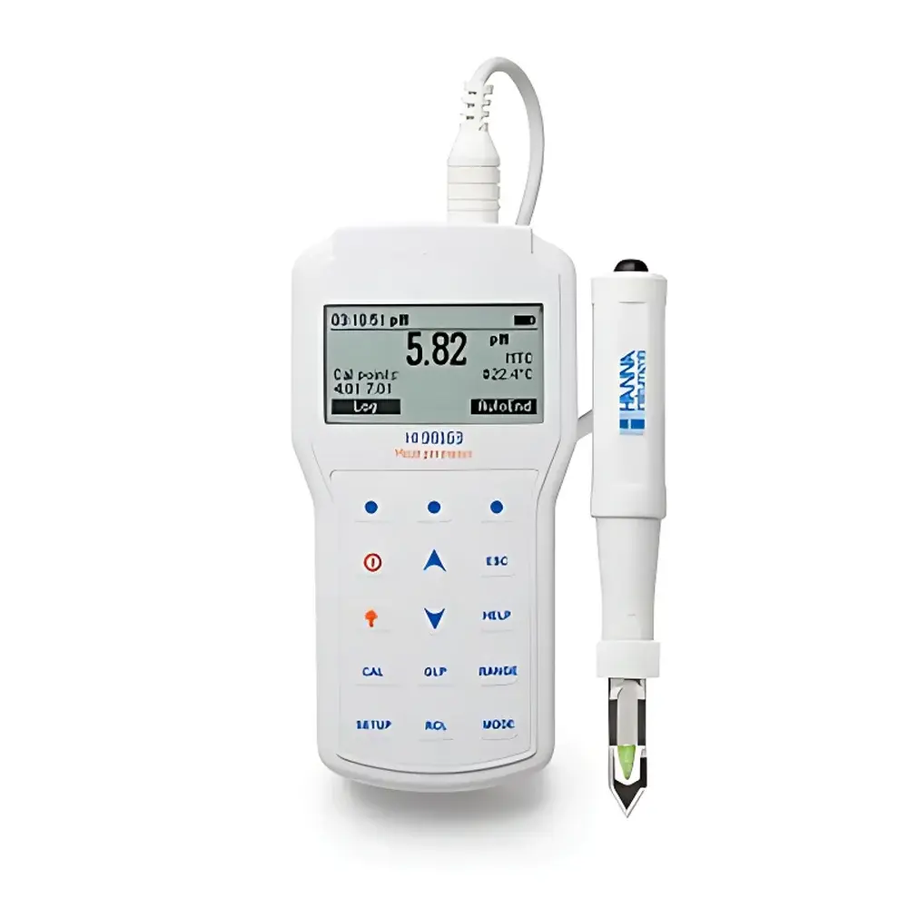 Hanna Instruments HI98163 Portable pH/mV/Temperature Meter for Meat Industry