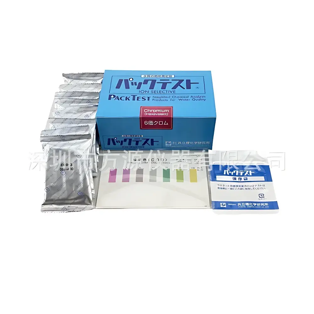 Kyoritsu PACKTEST WAK-Cr6+ Hexavalent Chromium (Cr(VI)) Colorimetric Test Kit