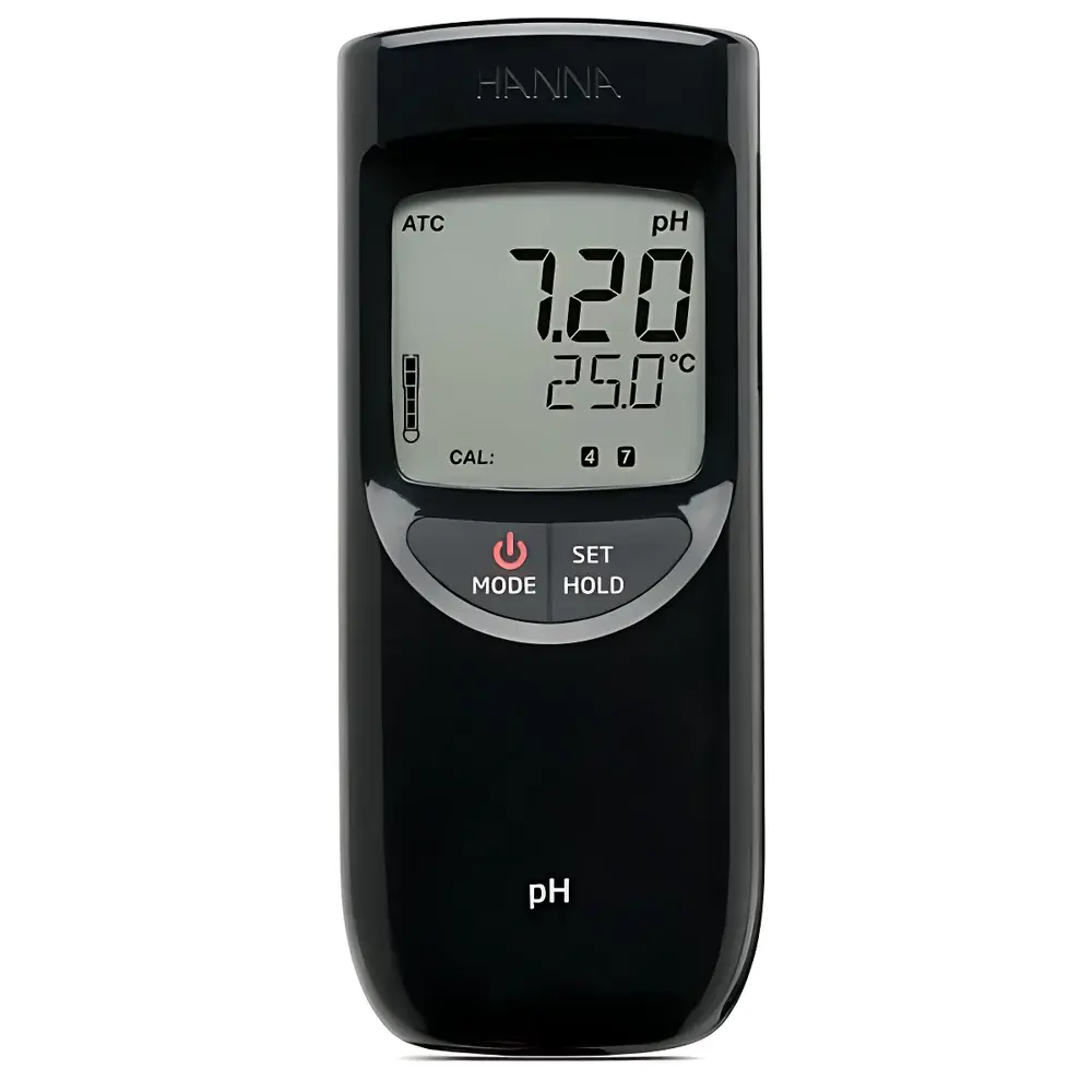 Hanna HI991001 Portable pH and Temperature Meter with Integrated HI1296D Electrode