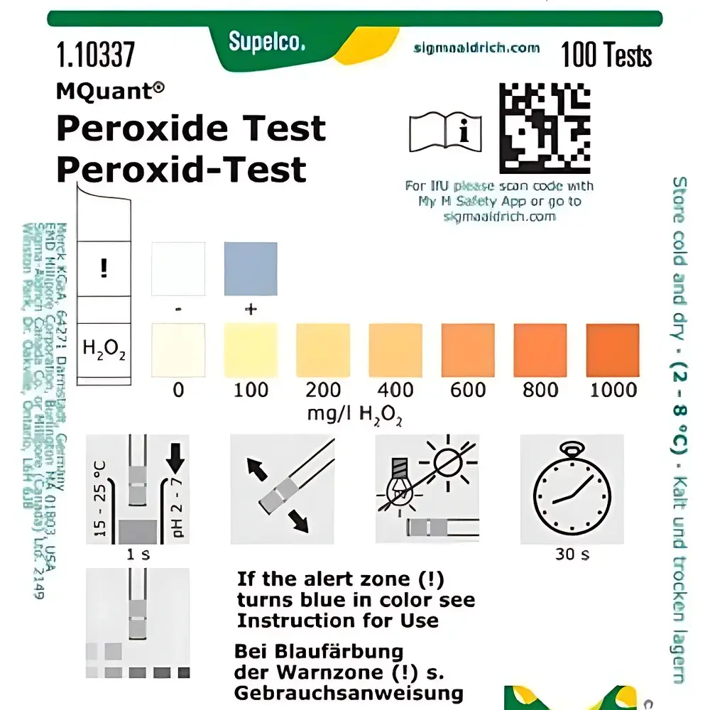 Merck MQuant® Hydrogen Peroxide Test Strips