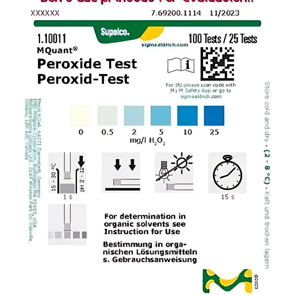 Merck MQuant® Hydrogen Peroxide Test Strips
