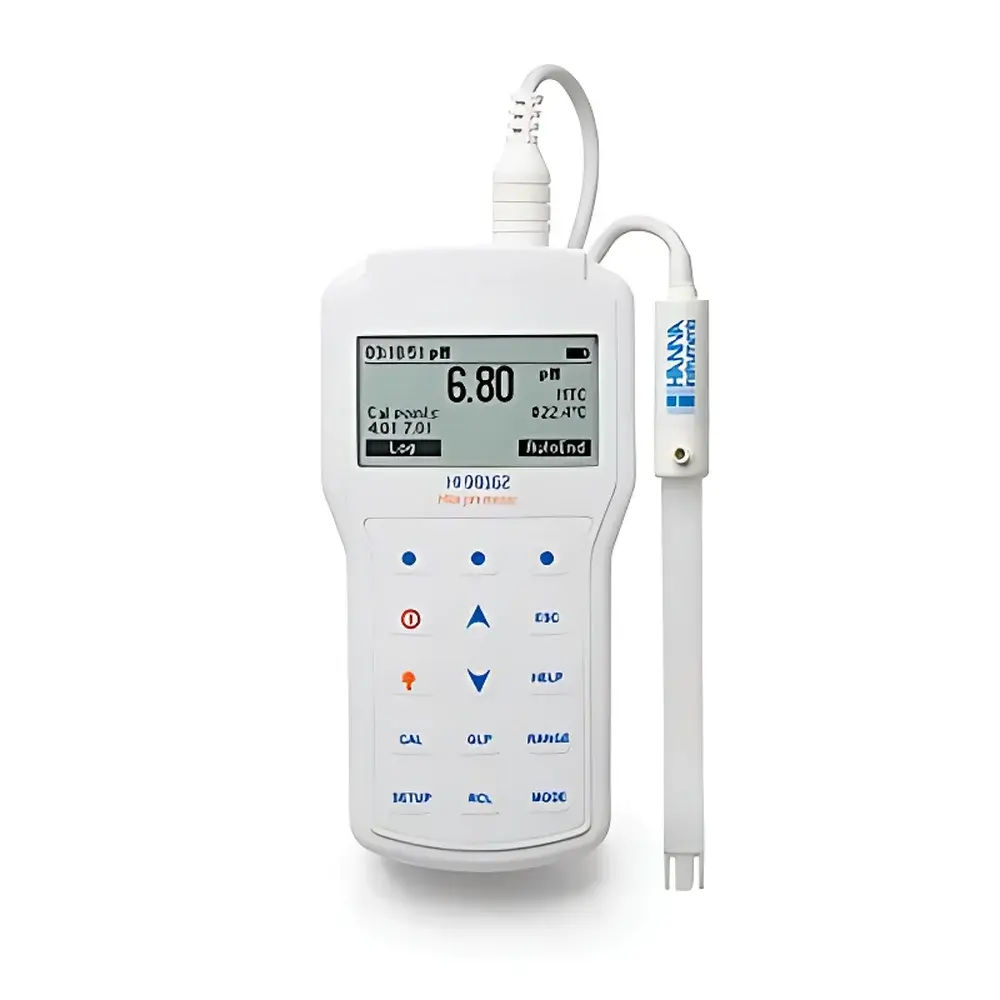 Hanna Instruments HI98162 Portable pH/mV/Temperature Meter for Dairy Applications