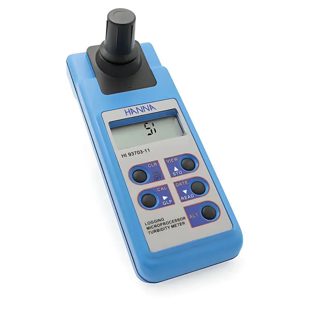 Hanna HI93703C Portable ISO-Compliant Turbidimeter with Dual-Range Measurement