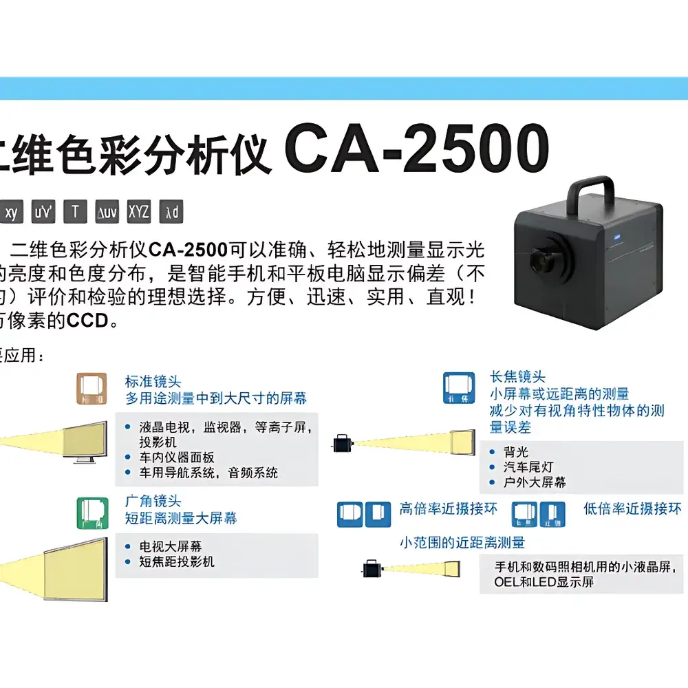 Konica Minolta CA-2500 Two-Dimensional Display Luminance and Color Analyzer