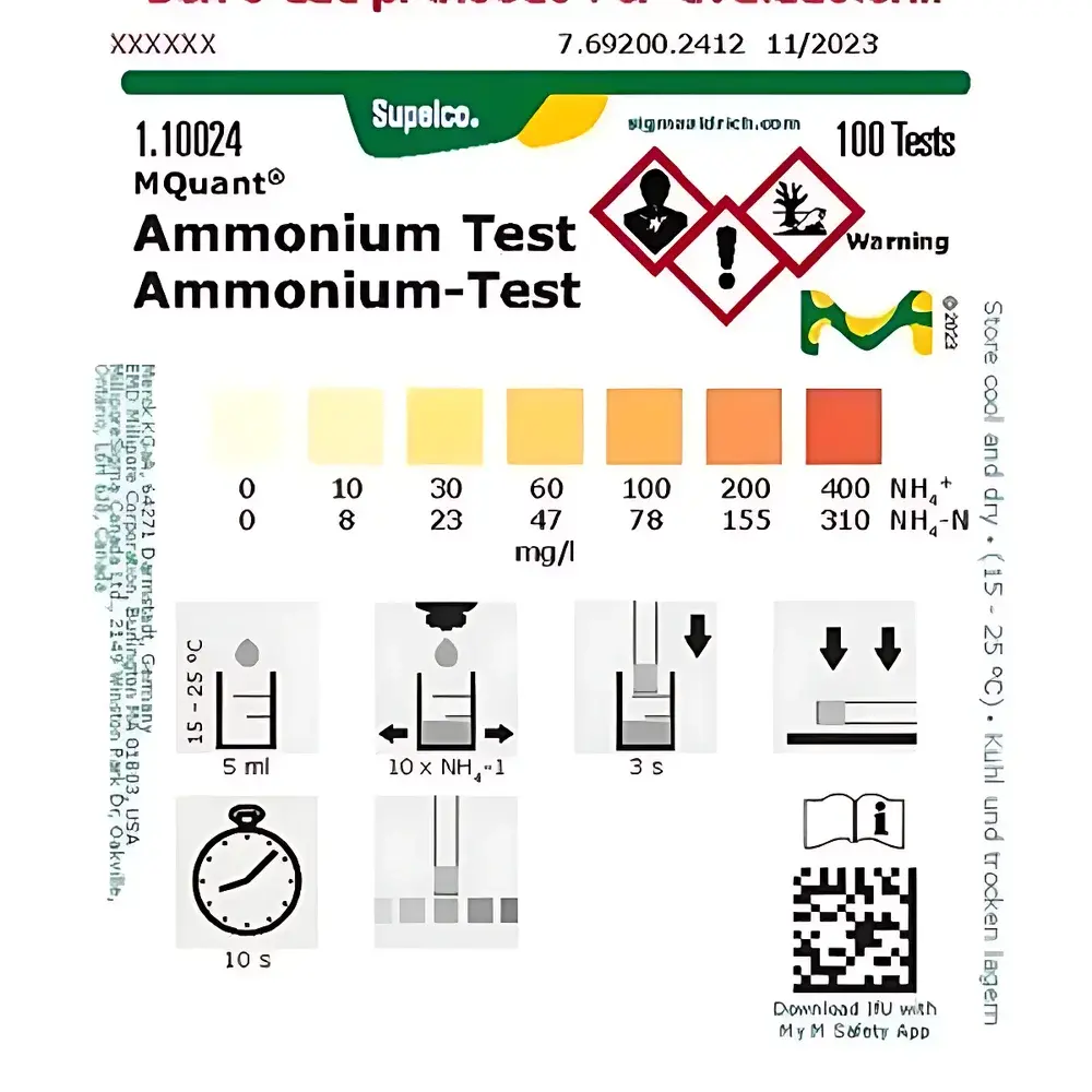 Merck MQuant® Ammonia-N Test Strips