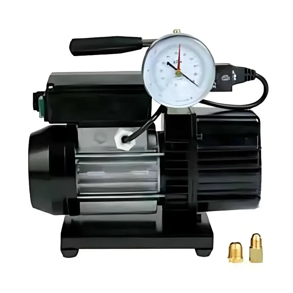 SETA 22423 Compact Oil-Lubricated Vacuum Pump with Integrated Vacuum Gauge
