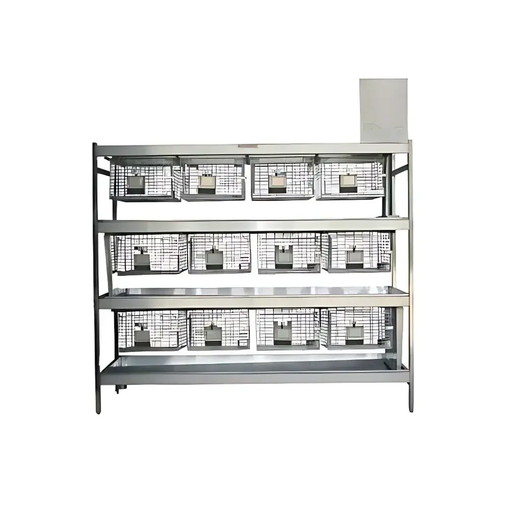 Asylum Research Model G-12 Stainless Steel Flushable Guinea Pig Housing System (3×4 Configuration)