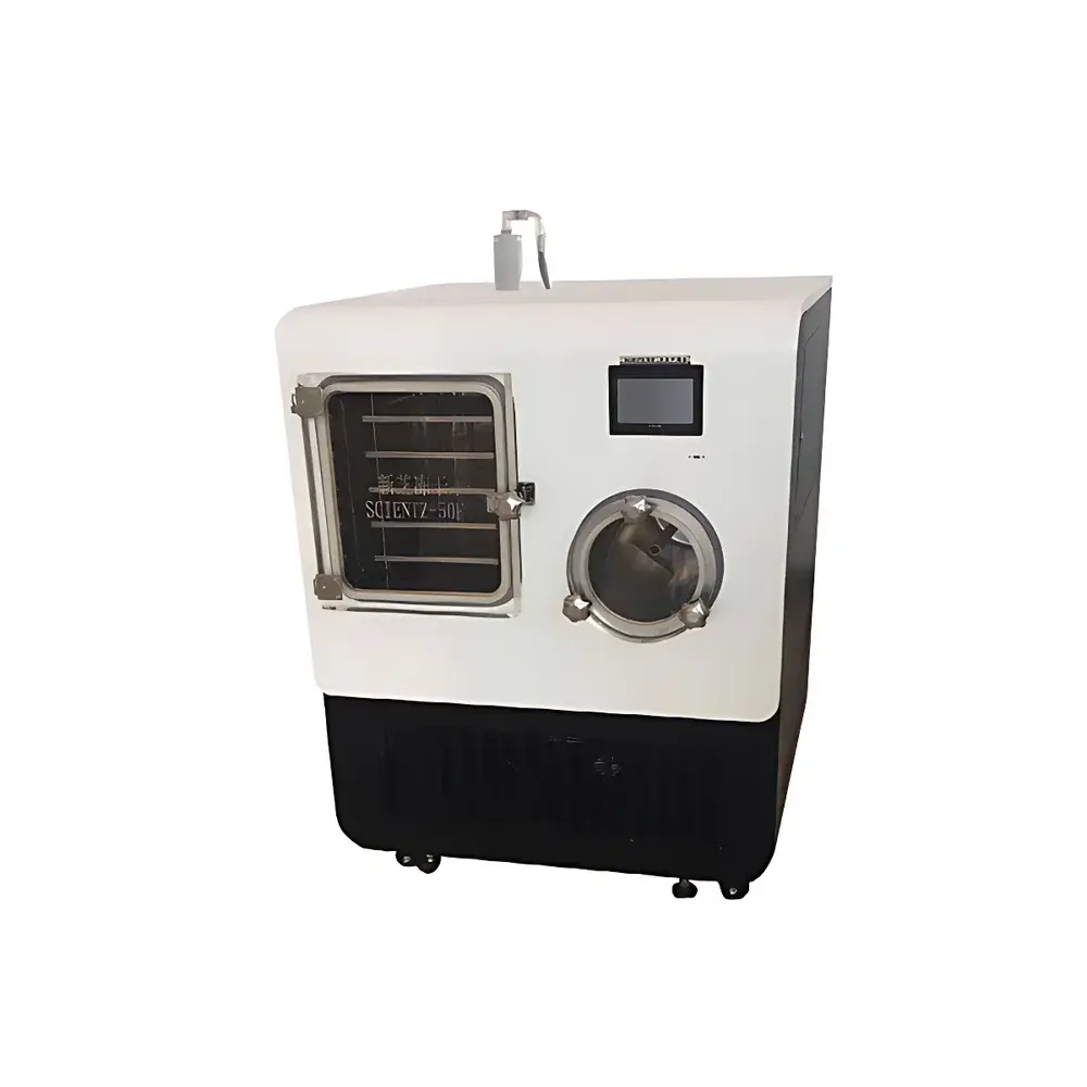 Scientz SCIENTZ-50F/B Pilot-Scale In-Situ Shelf Freeze Dryer with Hydraulic Stoppering and Silicone Oil Heating