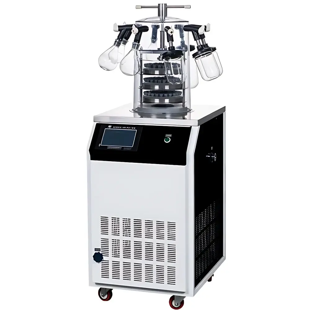 Scientz SCIENTZ-18N/D Manifold-Type Laboratory Freeze Dryer with Hydraulic Stoppering