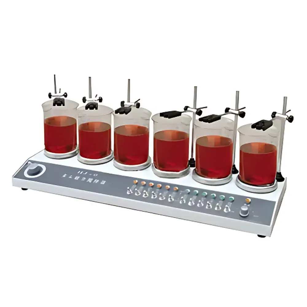 Hanuo HJ-6A Six-Position Digital Temperature-Controlled Magnetic Stirrer