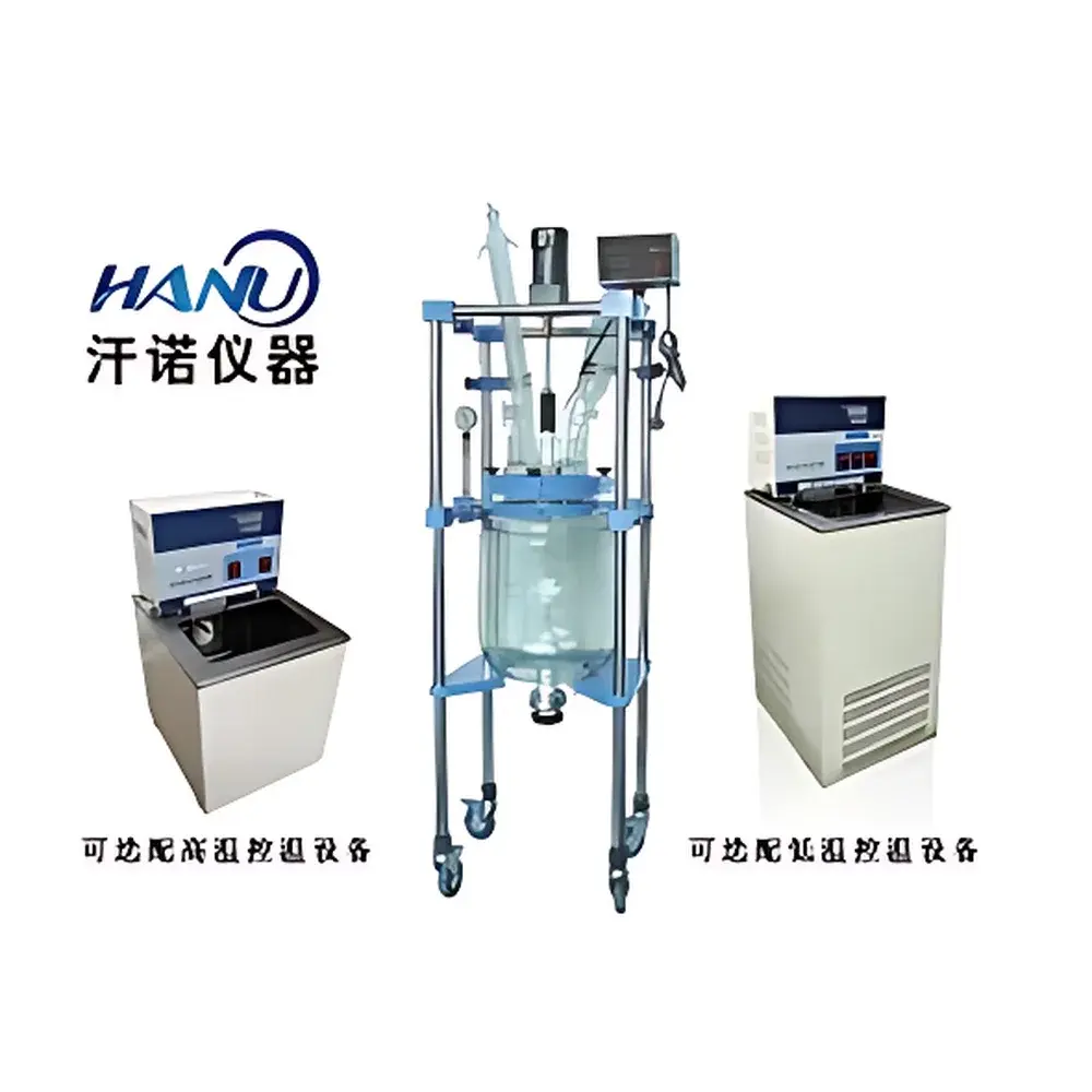 Hanuo HN-Series Dual-Jacketed Glass Reactor (1L–5L)