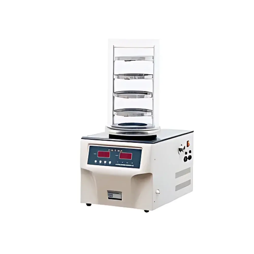Hanuo FD-2B Benchtop Freeze Dryer with Shelf Heating and Stoppering Function