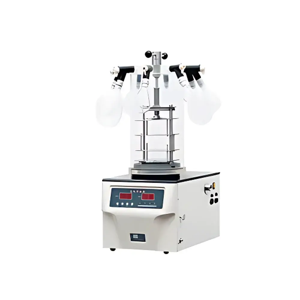 Hanuo FD-2B Benchtop Freeze Dryer with Shelf Heating and Stoppering Function