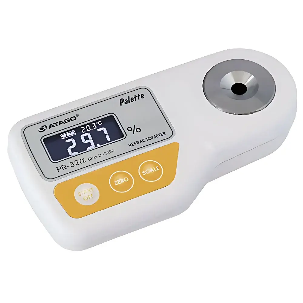 ATAGO PR-32α Portable Digital Refractometer with Triple Custom Scale Function