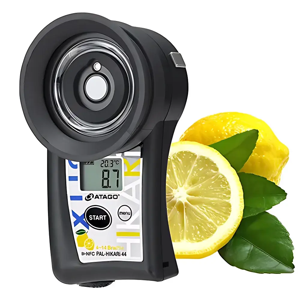 ATAGO PAL-HIKARi 44 Non-Destructive Citrus Refractometer for Lemon Brix Measurement