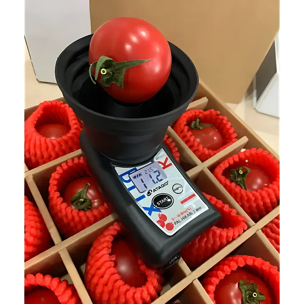 ATAGO PAL-HIKARi 3 Non-Destructive Infrared Brix Meter for Cherry Tomatoes