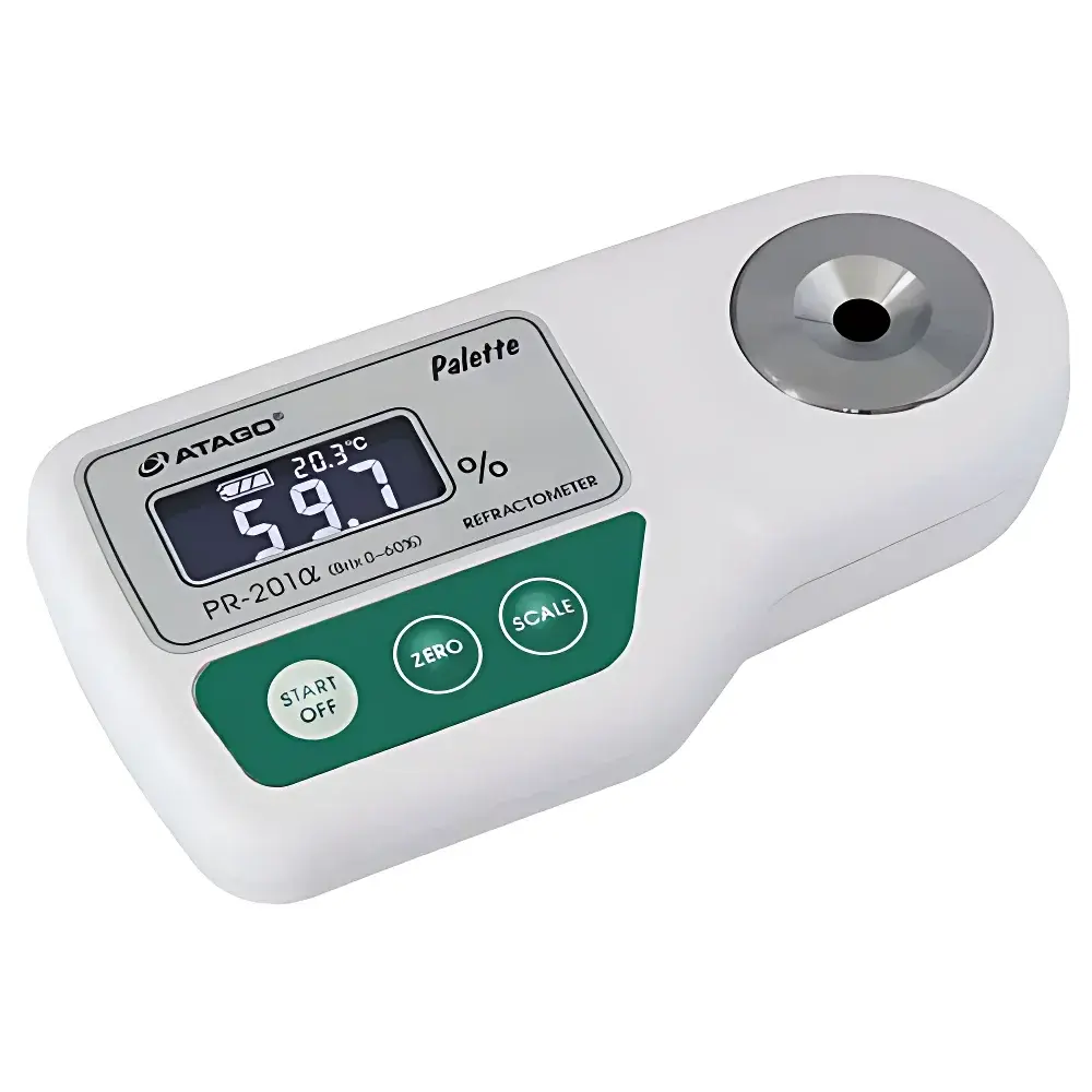 ATAGO PR-201α Portable Digital Refractometer for Juice and High-Range Brix Measurement
