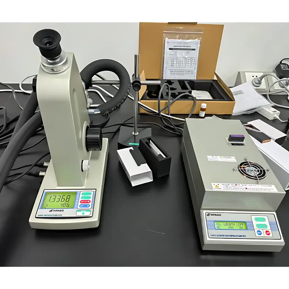 ATAGO DR-M2 Multi-Wavelength Abbe Refractometer for Liquid Crystal Thin Films and Solid Materials
