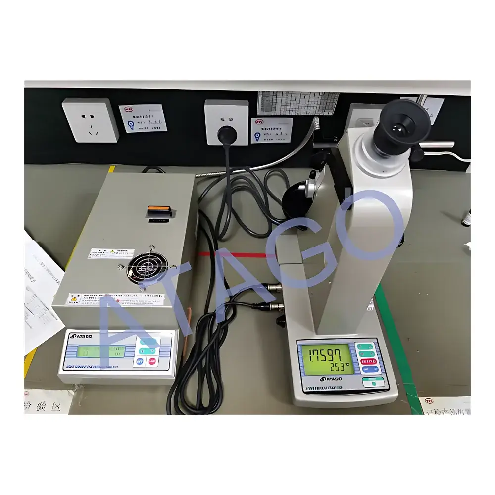 ATAGO DR-M2 Multi-Wavelength Abbe Refractometer for Thermal Stabilizer Analysis