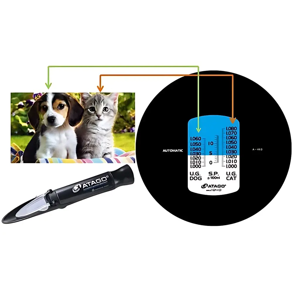 ATAGO MASTER-VET Dual-Scale Veterinary Urine Specific Gravity Refractometer