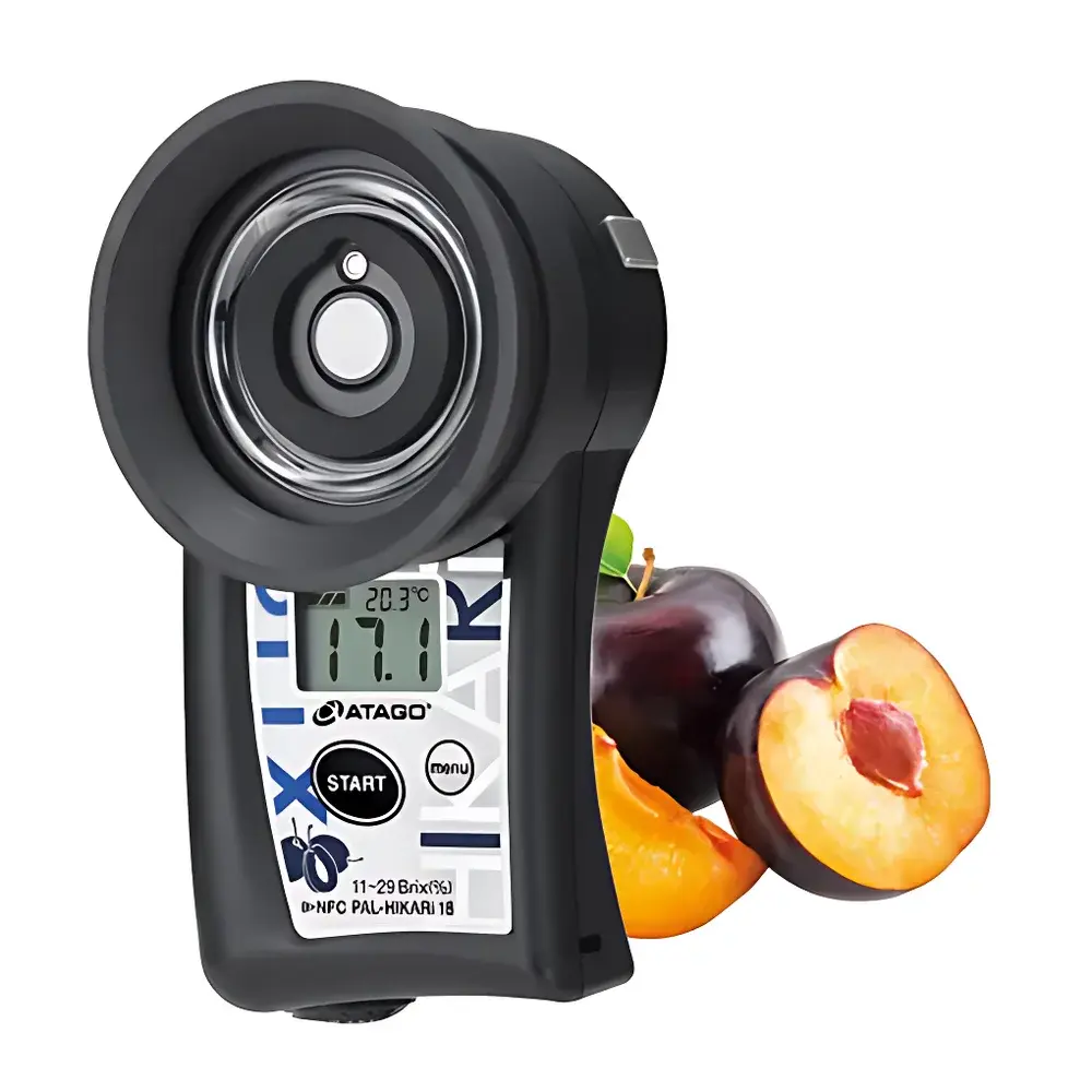 ATAGO PAL-HIKARi 18 Non-Destructive Near-Infrared Refractometer for Plums