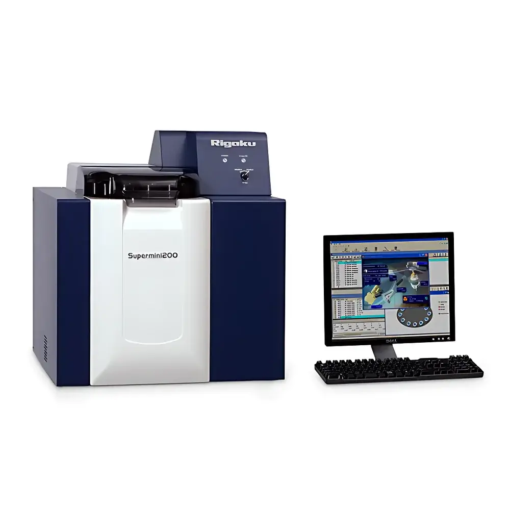 Rigaku Supermini200 Wavelength Dispersive X-Ray Fluorescence Spectrometer for Ultra-Trace S, Cl, Si, and Pb Analysis in Petroleum Products