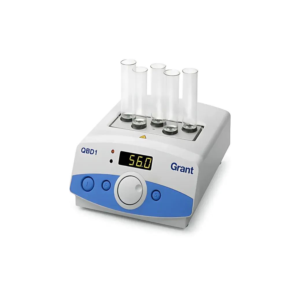 Grant QBD1 Digital Metal Bath with Temperature-Controlled Tube Holder